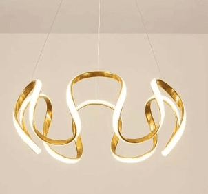Brass Ribbon Wall Light